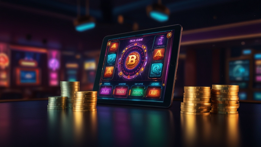 Zahlungsmethoden mit Karten, Wallets und Überweisung im dunklen Casino-Dashboard