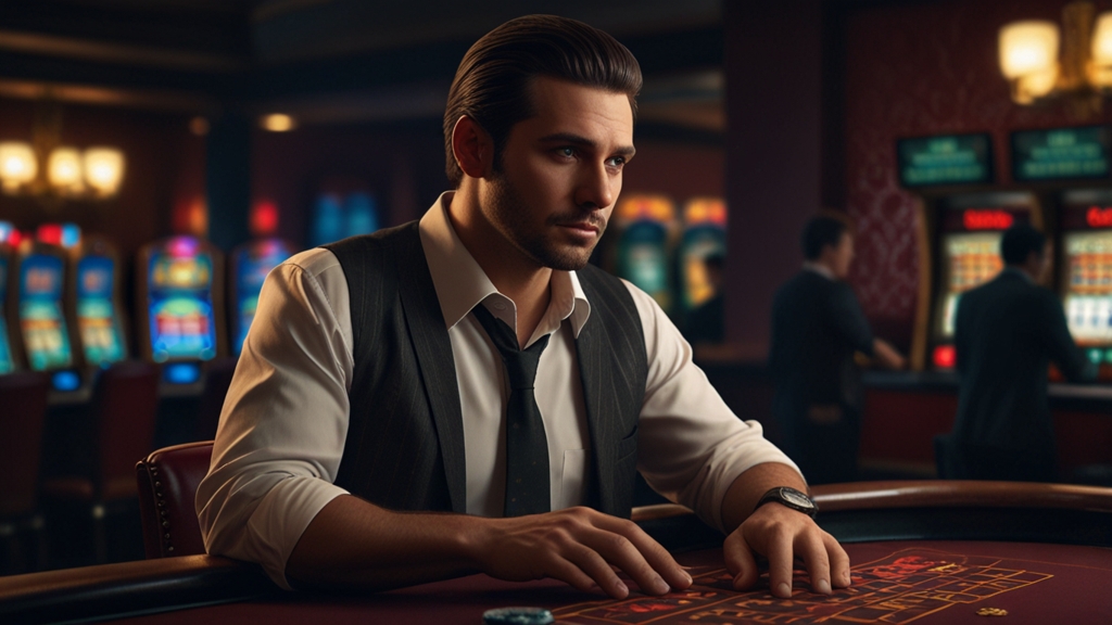 Verzögerte Auszahlung mit Warnsymbolen und Prüfdokumenten im Casino-Stil